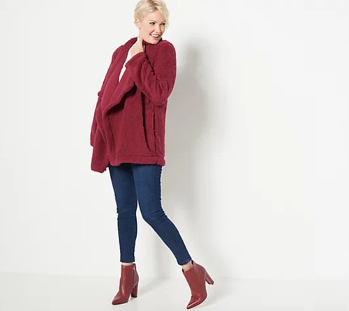 Jockey open front sherpa - open,